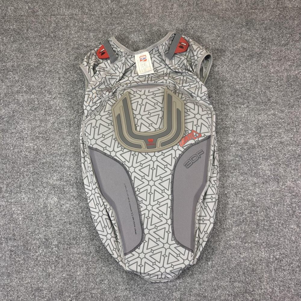 Leatt 3DF Body Protector Boys L/XL Gray Padded Base Layer One Piece Moto Armor